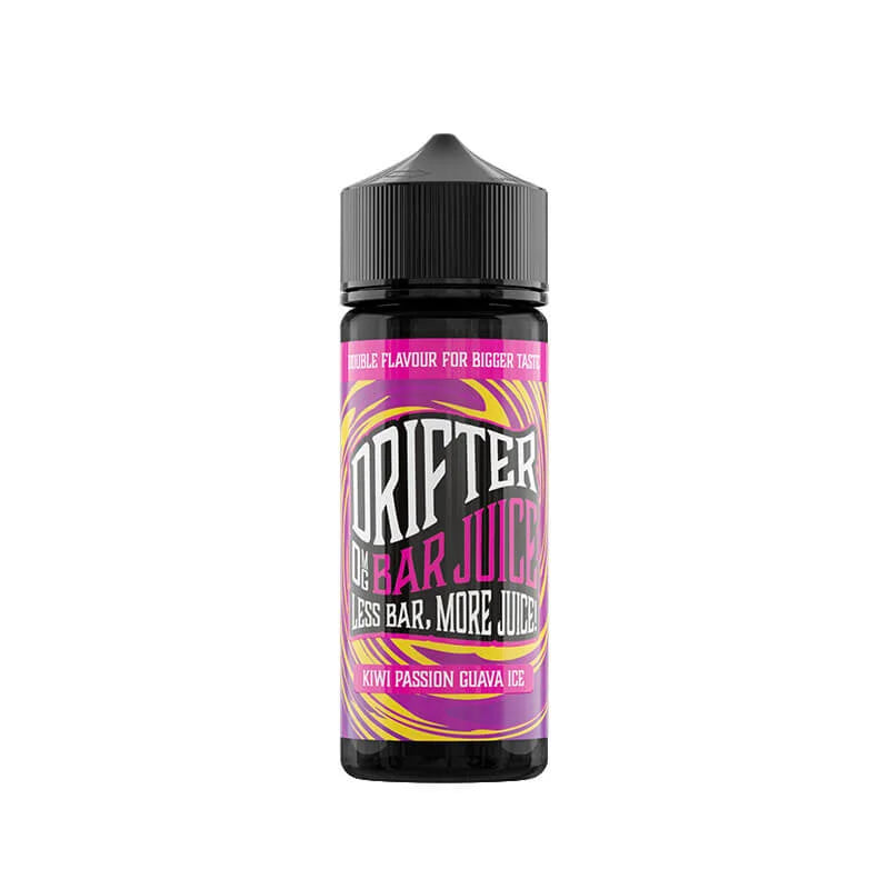 Drifter Bar Juice 100ml Shortfill E-Liquid Kiwi Passion Guava Ice – balanced 50/50 VG PG vape juice with bold bar-inspired flavors for smooth satisfaction
