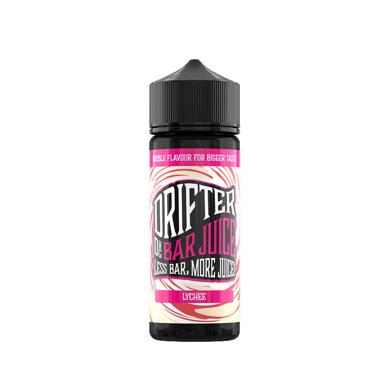 Drifter Bar Juice 100ml Shortfill E-Liquid Lychee – balanced 50/50 VG PG vape juice with bold bar-inspired flavors for smooth satisfaction