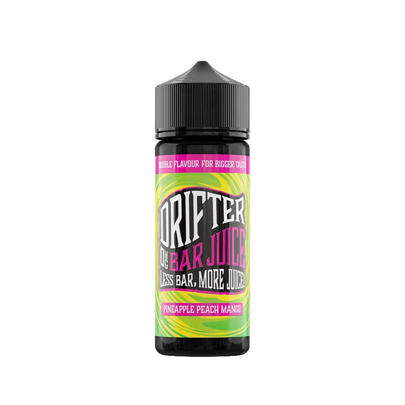 Drifter Bar Juice 100ml Shortfill E-Liquid Pineapple Peach Mango – balanced 50/50 VG PG vape juice with bold bar-inspired flavors for smooth satisfaction