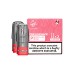 Load image into Gallery viewer, Pack of 2 Elf Bar Mate P1 prefilled pods in Pink Lemonade flavor, offering a sweet and tangy mix of zesty lemonade with a fruity twist, designed for use with the Elf Bar Mate device for a smooth and refreshing vaping experience

