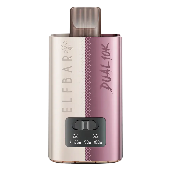 Elf Bar Dual 10K Prefilled Vape Kit in Exotic Edition – dual-flavor vape device with up to 10,000 puffs and a tropical blend of bold, fruity flavors.