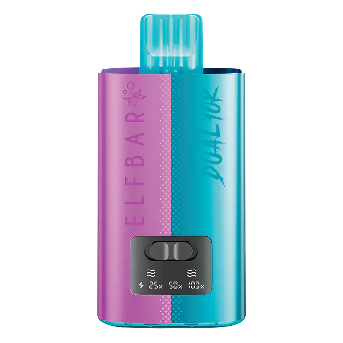Elf Bar Dual 10K Prefilled Vape Kit in Sour Edition – dual-flavor vape device with up to 10,000 puffs and a tropical blend of bold, fruity flavors.