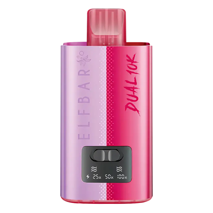 Elf Bar Dual 10K Prefilled Vape Kit in Strawberry Edition – dual-flavor vape device with up to 10,000 puffs and a tropical blend of bold, fruity flavors.