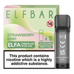 Load image into Gallery viewer, Elf Bar Elfa prefilled pod in Strawberry Kiwi flavor, blending sweet ripe strawberries with tangy kiwi for a fruity and refreshing vape, designed for use with the Elf Bar Elfa device for a smooth and flavorful vaping experience
