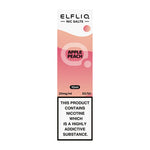 Load image into Gallery viewer, A product image showing a 10ml bottle of Elf Bar ElfLiq Apple Peach Nic Salt Vape Juice with a label indicating the flavor and nicotine content.
