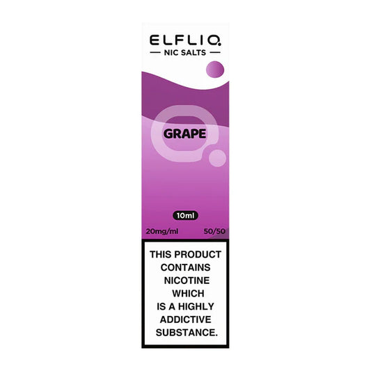 Elf Bar ElfLiq Grape Nic Salt Vape Juice 10ml