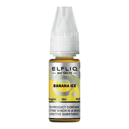 Elf Bar Elfliq Nic Salt Vape Juice 10ml Banana Ice – smooth, flavorful e-liquid crafted for perfect nicotine satisfaction