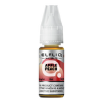 Load image into Gallery viewer, Pack of ten 10ml bottles of Elf Bar Nic Salt E-Liquid in Apple Peach flavor, smooth nic salt formulation for a satisfying throat hit, ideal for refillable pod kits, available in 10mg and 20mg strengths.
