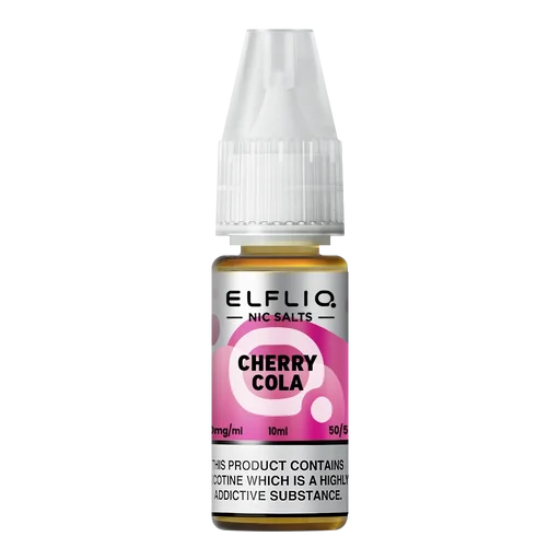 Elf Bar Elfliq Nic Salt Vape Juice 10ml Cherry Cola – smooth, flavorful e-liquid crafted for perfect nicotine satisfaction