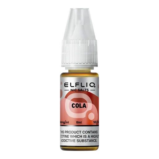 Elf Bar Elfliq Nic Salt Vape Juice 10ml Cola – smooth, flavorful e-liquid crafted for perfect nicotine satisfaction