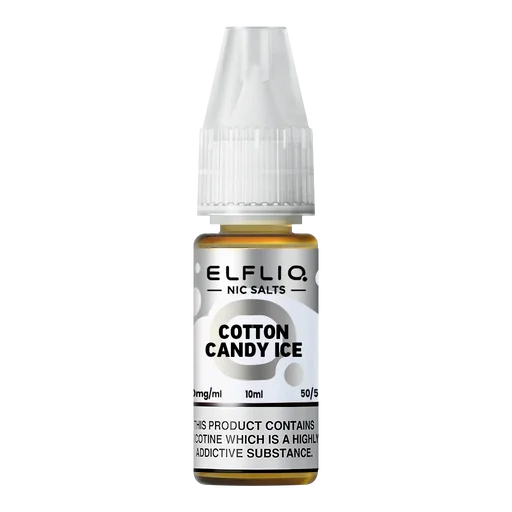 Elf Bar Elfliq Nic Salt Vape Juice 10ml Cotton Candy Ice – smooth, flavorful e-liquid crafted for perfect nicotine satisfaction