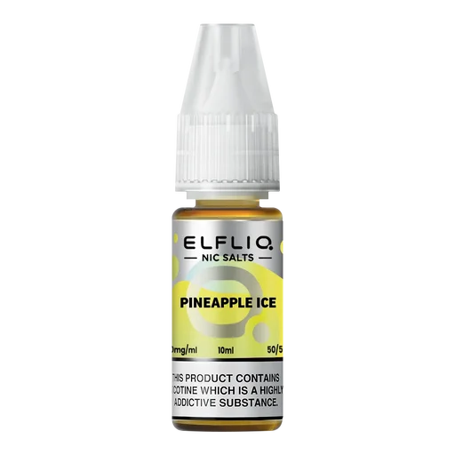 Elf Bar Elfliq Nic Salt Vape Juice 10ml Pineapple Ice – smooth, flavorful e-liquid crafted for perfect nicotine satisfaction