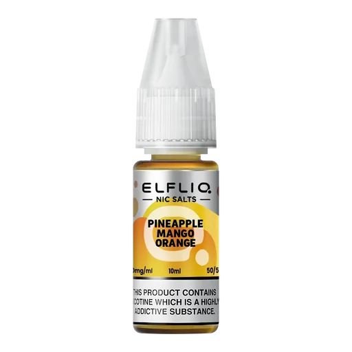 Elf Bar Elfliq Nic Salt Vape Juice 10ml Pineapple Mango Orange – smooth, flavorful e-liquid crafted for perfect nicotine satisfaction
