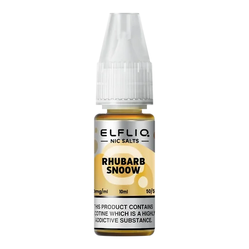 Elf Bar Elfliq Nic Salt Vape Juice 10ml Rhubarb Snoow – smooth, flavorful e-liquid crafted for perfect nicotine satisfaction