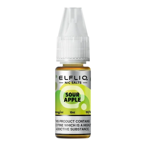 Elf Bar Elfliq Nic Salt Vape Juice 10ml Sour Apple – smooth, flavorful e-liquid crafted for perfect nicotine satisfaction