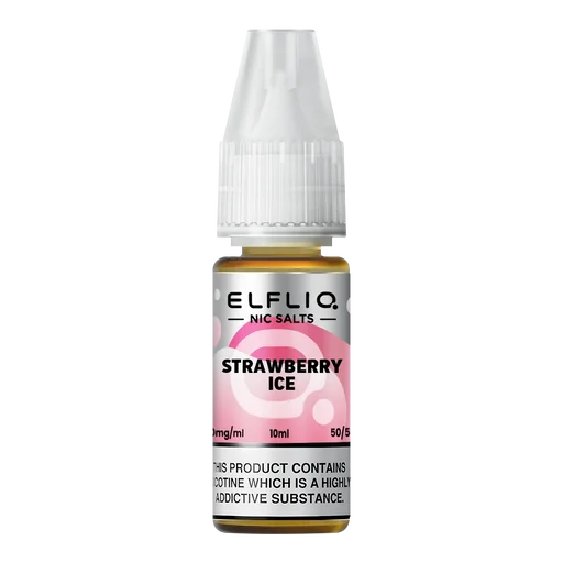 Elf Bar Elfliq Nic Salt Vape Juice 10ml Strawberry Ice – smooth, flavorful e-liquid crafted for perfect nicotine satisfaction