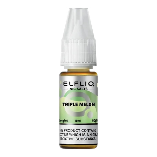 Elf Bar Elfliq Nic Salt Vape Juice 10ml Triple Melon – smooth, flavorful e-liquid crafted for perfect nicotine satisfaction
