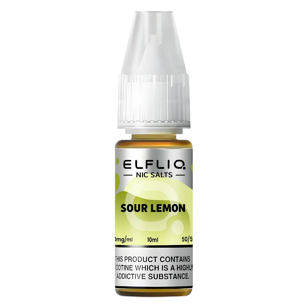 Elf Bar Elfliq Nic Salt Vape Juice 10ml sour lemon – smooth, flavorful e-liquid crafted for perfect nicotine satisfaction