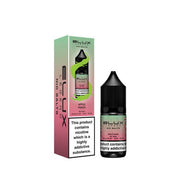 A product image showing a box and a bottle of Elux Legend Nic Salt E-Liquid with Apple Peach flavor. The packaging is predominantly black and pink, and the bottle is clearly labeled with the product name and nicotine strength.