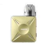 Load image into Gallery viewer, Aspire Cyber X Vape Pod Kit in Flax Yellow – futuristic and compact pod system with a side-fire button, adjustable airflow, and mesh coil technology for smooth, flavorful vaping.
