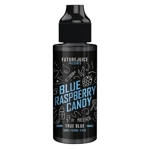Future Juice Shortfill E-Liquid 100ml Blue Raspberry Candy – premium vape juice with bold flavors and smooth 70/30 VG PG blend