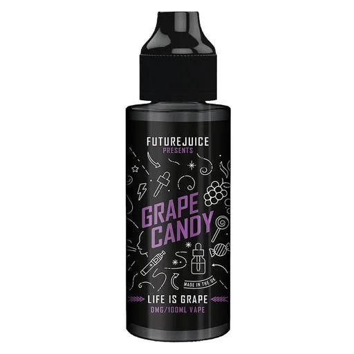 Future Juice Shortfill E-Liquid 100ml Grape Candy – premium vape juice with bold flavors and smooth 70/30 VG PG blend