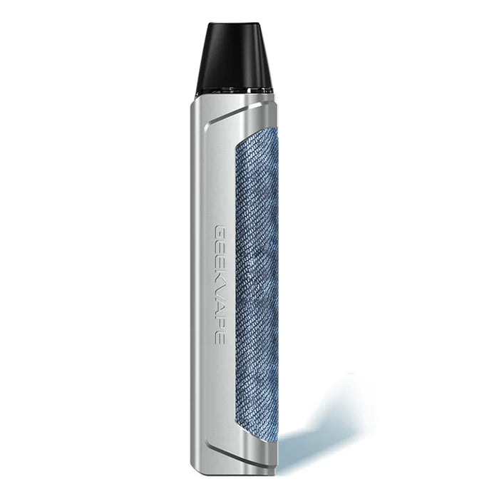 GeekVape Aegis 1FC Pod Kit in Blue Silver – compact and durable pod vape with a sleek black finish