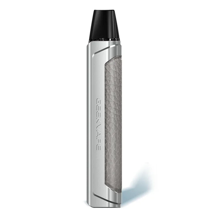 GeekVape Aegis 1FC Pod Kit in Silver – compact and durable pod vape with a sleek black finish