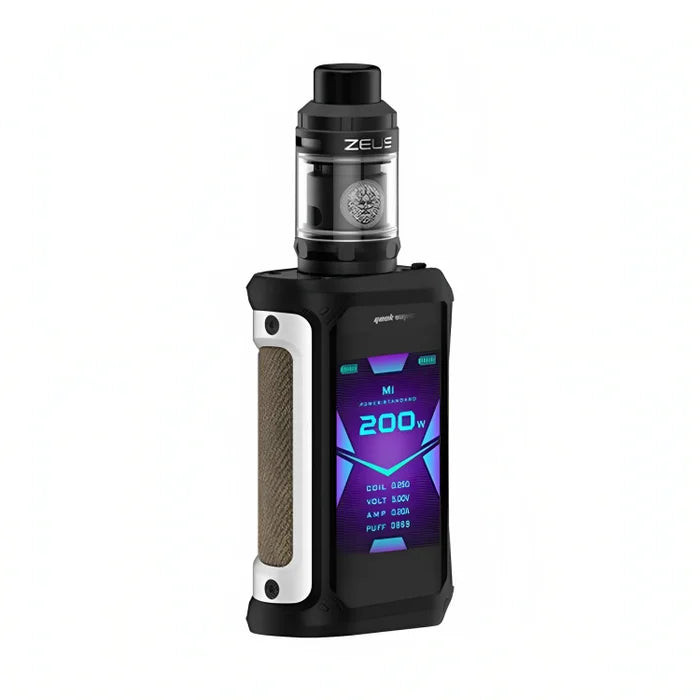 GeekVape Aegis X Zeus Kit Classic Silver – rugged high-power vape kit with advanced chipset and Zeus tank for superior flavour