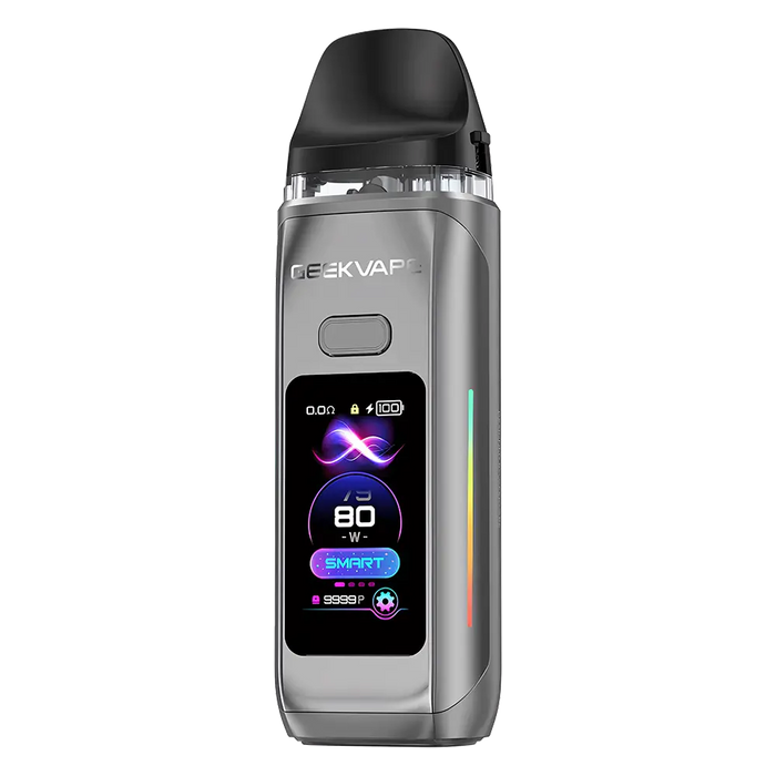 GeekVape Digi Max Pod Kit in Gunmetal Grey – modern vape device with a sleek grey finish, smart display, and powerful, customizable performance.