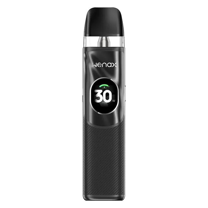 GeekVape Wenax Q2 Pod Kit In Fiber Black – compact and durable vape device offering smooth performance and rich flavour
