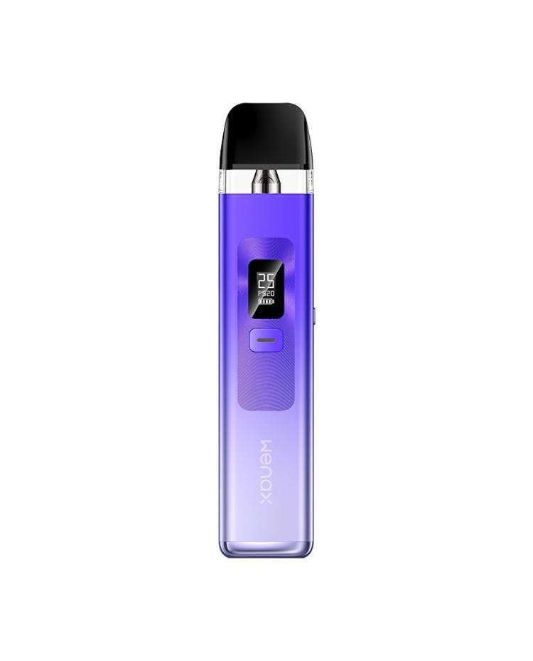 Geekvape Wenax Q Pod Vape Kit in Gradient Violet – sleek and lightweight pod system with an adjustable power output, smooth draw activation, and precise airflow control for a personalized vape.