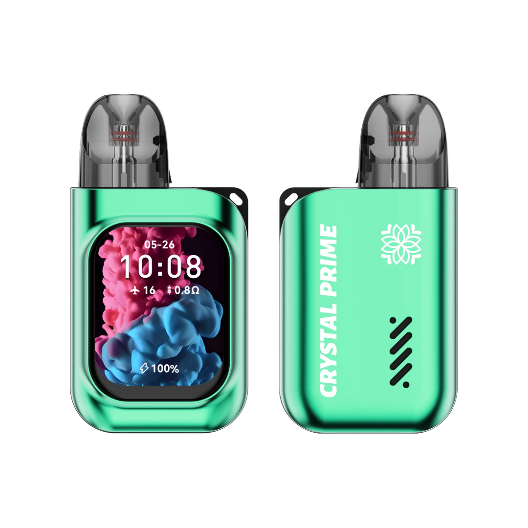 Crystal Prime M3 Smart Pod Vape Kit in Green – advanced smart vape device with sleek design and smooth performance