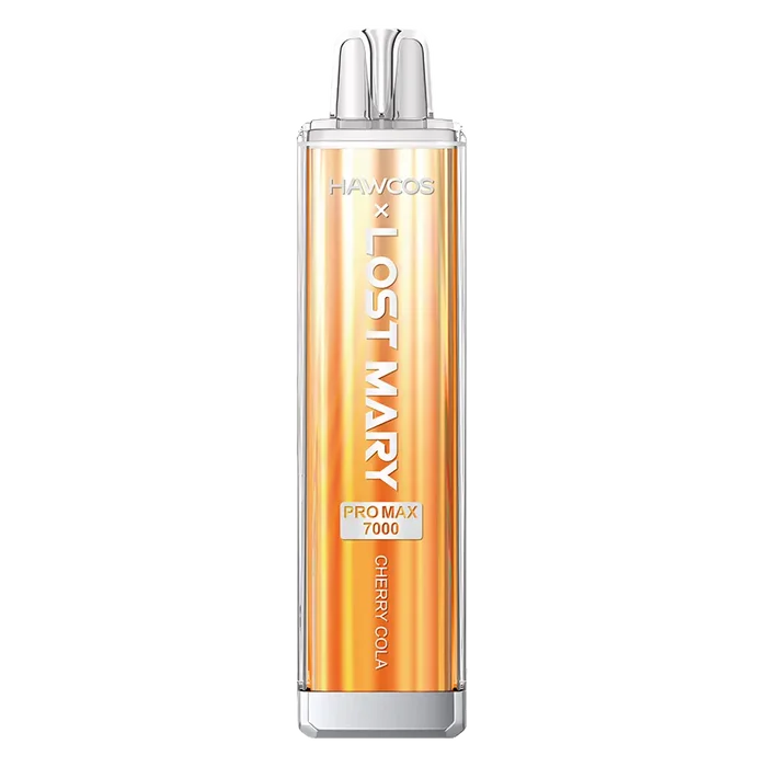 HAWCOS x Lost Mary Pro Max 7000 Cherry Cola prefilled pod kit with high-capacity rechargeable device