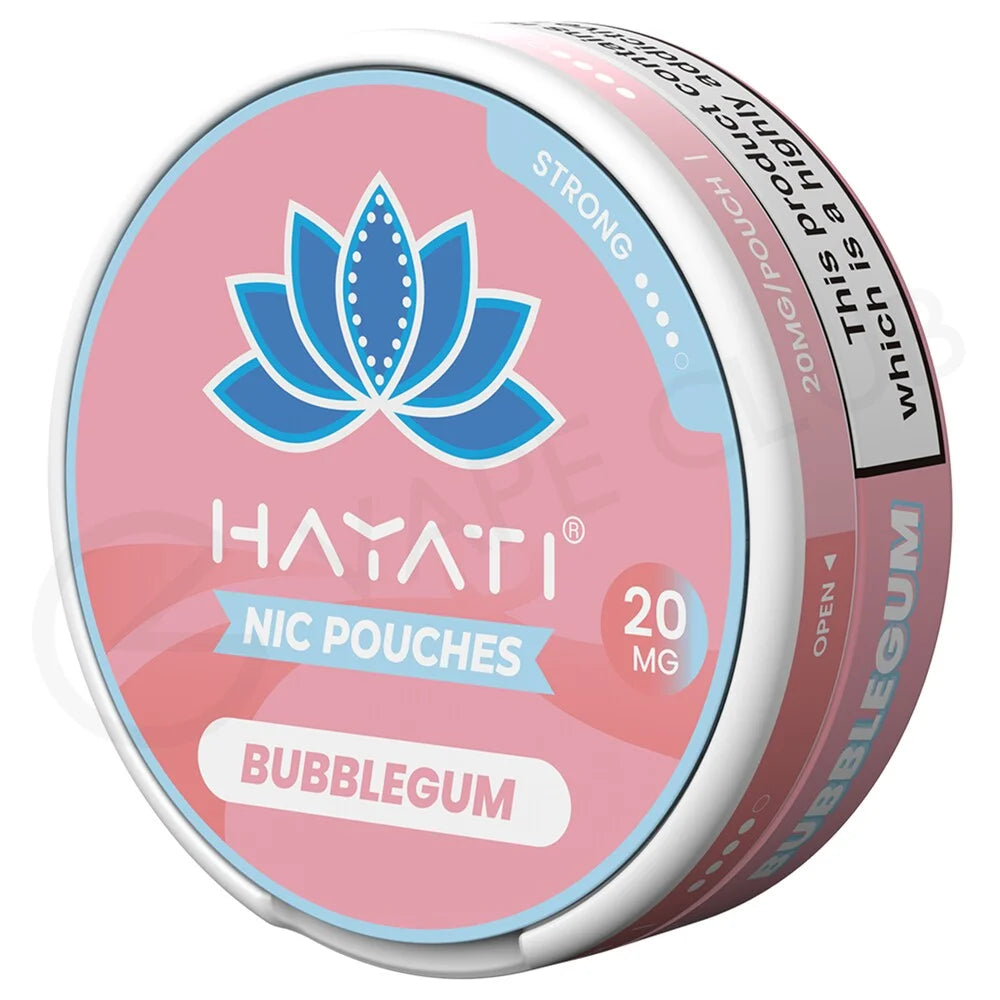 Nicotine Pouches by Hayati in Bubblegum – tobacco-free nicotine pouches for discreet and convenient use.