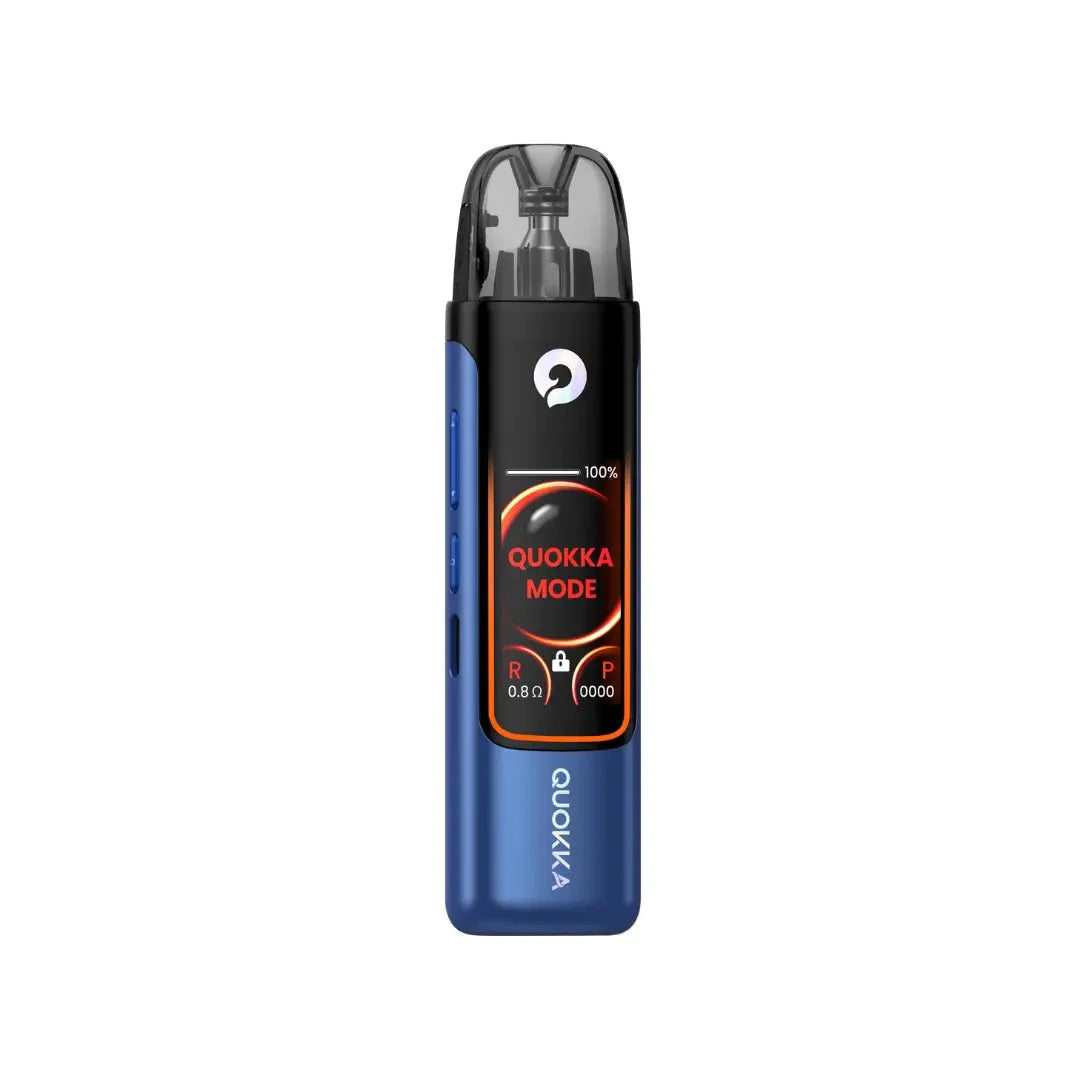 Hayati Quokka Pro Pod Kit in Navy Blue – sleek rechargeable pod vape device with refillable pods and long-lasting performance.