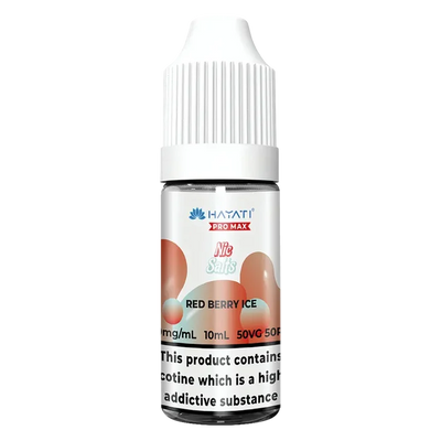 Hayati Pro Max Red Berry Ice Nic Salt vape juice, delivering smooth nicotine satisfaction and a refreshing vape experience.