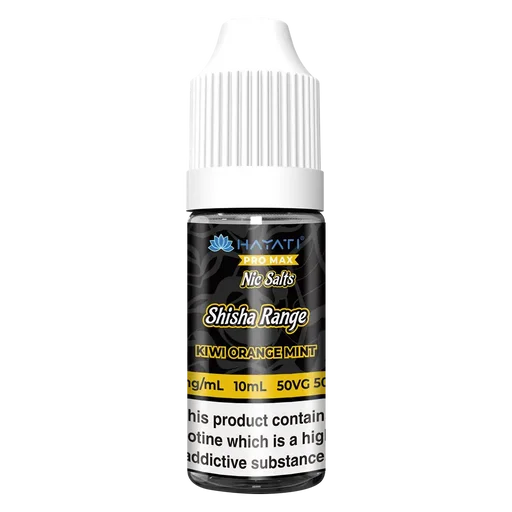Hayati Pro Max Shisha Kiwi Orange Mint flavour 10ml nic salt vape juice for MTL devices