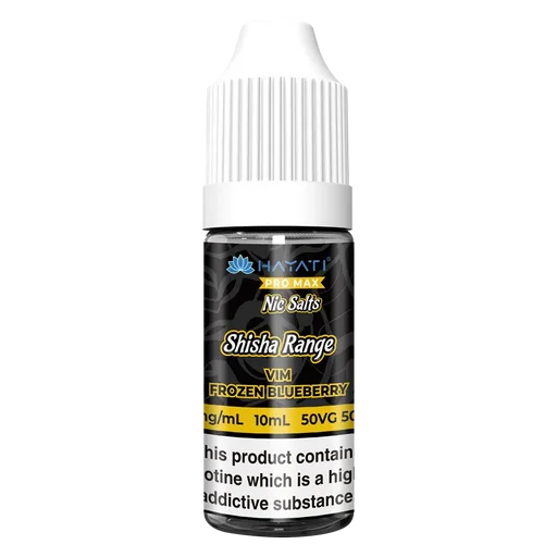 Hayati Pro Max Shisha Vim Frozen Blueberry flavour 10ml nic salt vape juice for MTL devices