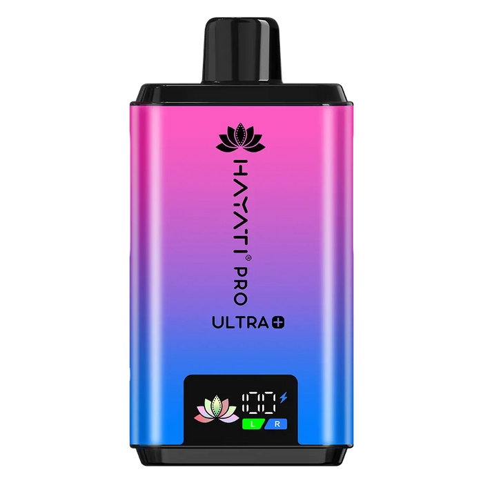 Hayati Pro Ultra Plus 25000 Prefilled Pod Kit in Blue Razz GB flavor – high-capacity vape device with up to 25,000 puffs.