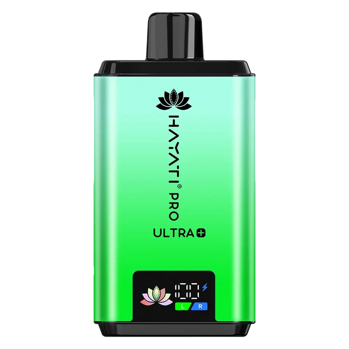 Hayati Pro Ultra Plus 25000 Prefilled Pod Kit in Fresh Mint flavor – high-capacity vape device with up to 25,000 puffs.