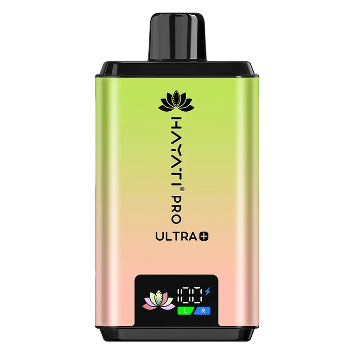 Hayati Pro Ultra Plus 25000 Prefilled Pod Kit in Kiwi Banana Straw Banana flavor – high-capacity vape device with up to 25,000 puffs.
