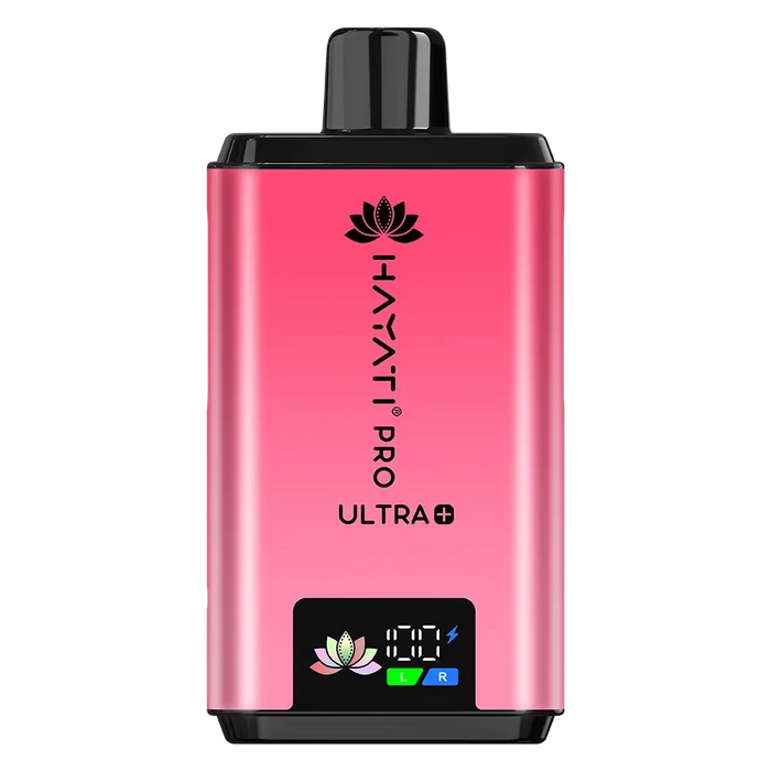 Hayati Pro Ultra Plus 25000 Prefilled Pod Kit in Straw Grapefruit Straw Dragonfruit flavor – high-capacity vape device with up to 25,000 puffs.