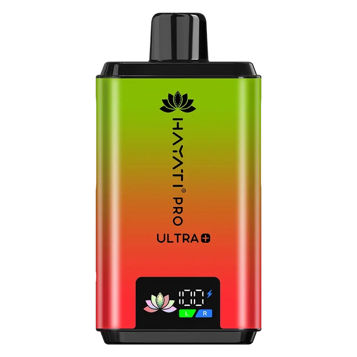 Hayati Pro Ultra Plus 25000 Prefilled Pod Kit in Watermelon B Gum Strawberry B Gum flavor – high-capacity vape device with up to 25,000 puffs.