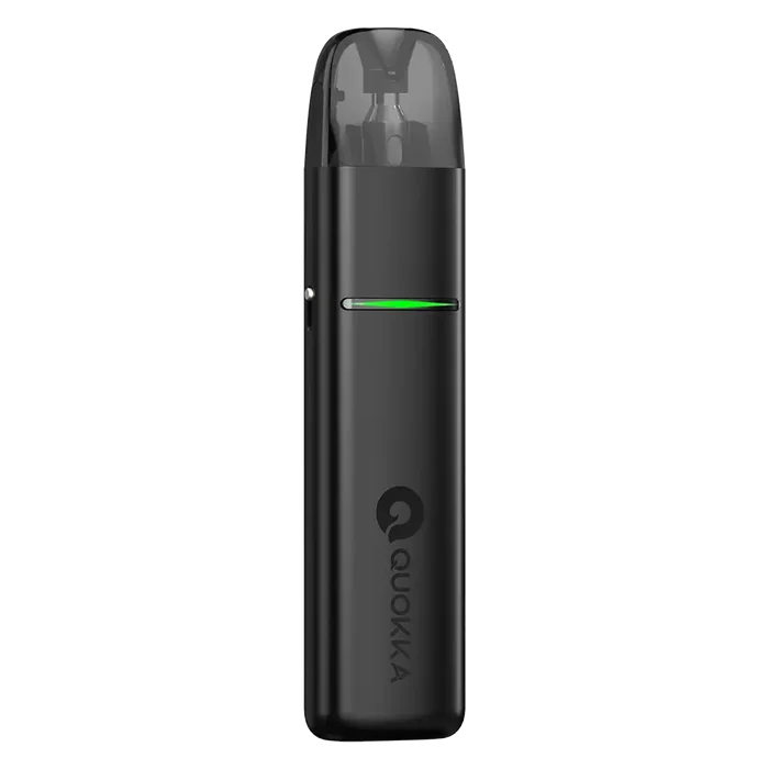 Hayati Quokka Elite Pod Kit in Onyx Black – stylish pod vape kit with 1100mAh built-in battery, 2ml refillable pods, and USB-C fast charging for smooth MTL vaping.