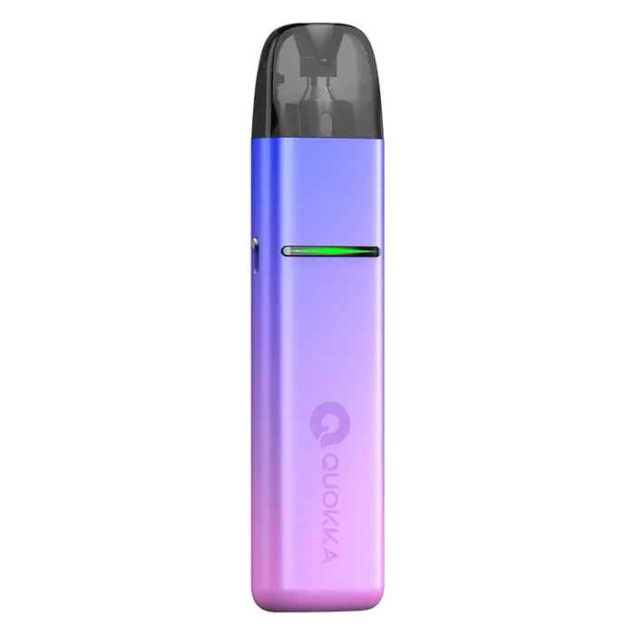 Hayati Quokka Elite Pod Kit in Pink Blue Gradient – stylish pod vape kit with 1100mAh built-in battery, 2ml refillable pods, and USB-C fast charging for smooth MTL vaping.