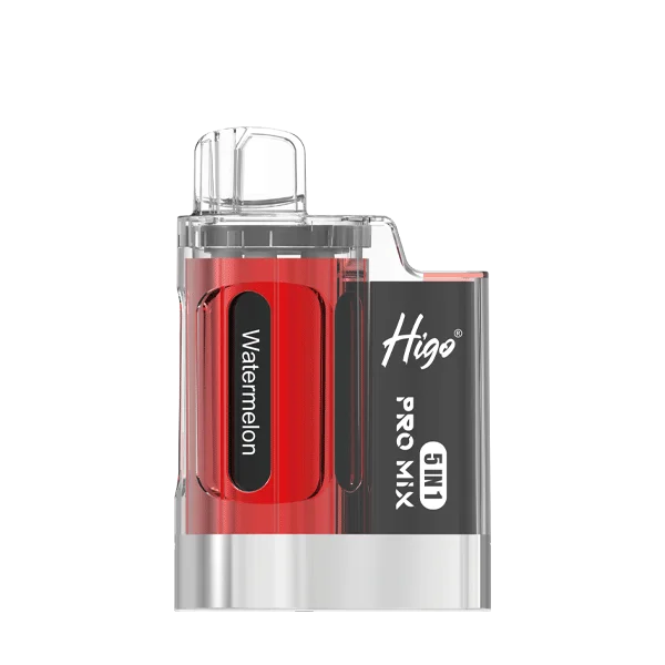 Higo Pro Mix 5-in-1 Prefilled Rechargeable Pod Kit Red Edition – versatile pod vape kit with multiple flavors and rechargeable design.