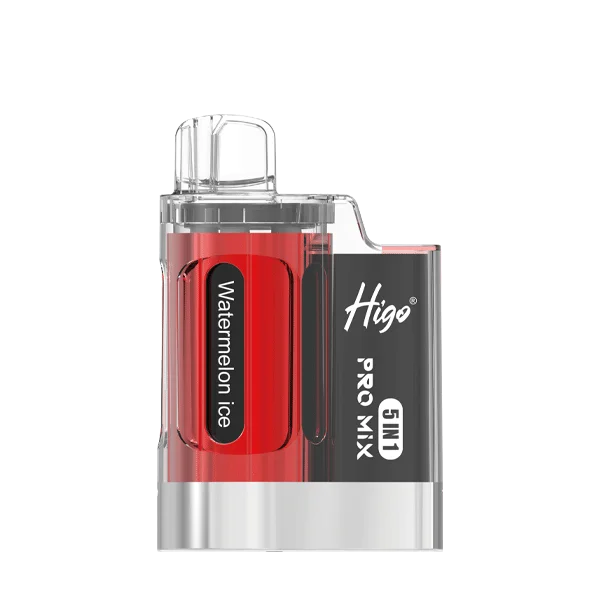 Higo Pro Mix 5-in-1 Prefilled Rechargeable Pod Kit Watermelon Edition – versatile pod vape kit with multiple flavors and rechargeable design.