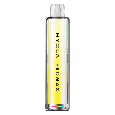 Hyola Pro Max 8000 Prefilled Pod Kit in Banana Ice – rechargeable disposable-style pod kit with 650mAh battery, prefilled 2ml pods, and up to 8000 puffs in sweet Banana Ice flavour.