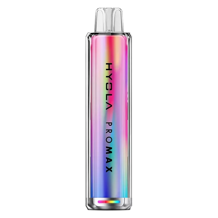 Hyola Pro Max 8000 Prefilled Pod Kit in Cherry Burst – rechargeable disposable-style pod kit with 650mAh battery, prefilled 2ml pods, and up to 8000 puffs in sweet Banana Ice flavour.